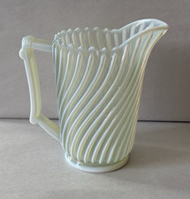 Antique EAPG White Beatty Swirl Water Pitcher 1890s Very Good Condition picture
