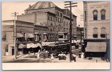 K11/ Newark New York RPPC Postcard c1910 Stores Trolley Bank 428 picture