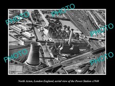North Acton London England Aerial Of Power Plant c1940 Old Large Historic Photo picture