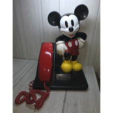 Vintage Walt Disney Mickey Mouse AT&T Landline Telephone Whimsy Nostalgia picture
