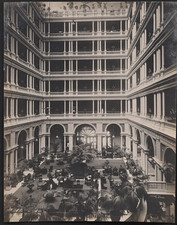 WILLIAM WORDEN Photograph of The Grand Court, Palace Hotel, San Fransisco, 1905 picture