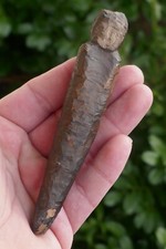 Antique Bering Sea Thule Culture Excavated Hand Carved Humanoid Artifact picture