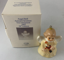 2003 Goebel 28th Annual, Beige, Angel Bell Ornament, NEW 44-403-03-8 picture