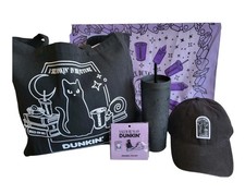 Salem Dunkin Donuts SET- Tumbler Tote Bag Pins Hat Bandana Bundle picture