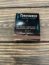 Sundowner Motor Hotel Albuquerque NM Vintage Route 66 Mid-Century Matchbook picture