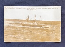 RPPC 1914 Postcard Italian Bark Castagna Shipwreck Wellfleet Cape Cod MA Eastern picture
