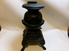 Vintage Spark Salesman Sample Toy Cast Grey Iron Pot Belly Stove from MT Joy PA picture