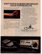 1976 Cobra 26 CB Radio Boxing Glove Punch Is More Important Than Power Print Ad picture