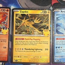 Moltres 096, Articuno 097, Zapdos 098 - 30th Anniversary - Black Star Promo Set picture