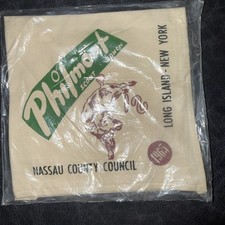 1965 Nassau County Council Philmont Neckerchief Theodore Roosevelt Boy Scouts  picture