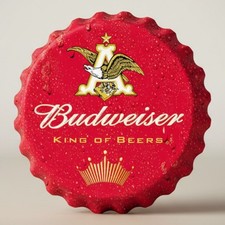 Anheuser-Busch Bottle Cap Metal Sign picture