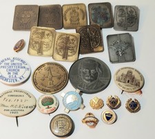 Lg Lot Of Vintage Presbyterian Church Religious Pins Medallions 23 Items picture