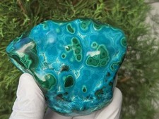Chrysocolla & Malachite Natural Large (80mm, 210gm) Decorative Home Accent Gift picture