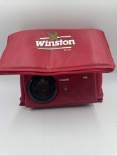 Vintage Red Winston Cooler zipper bag with FM Radio picture