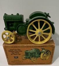 Vtg ERTL 6.5”  John Deere Model D Cast Iron Tractor new in Box, Original 1923 picture