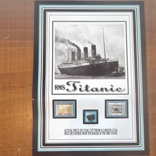 RMS Titanic Coal Artifact Display – The Zone COA –Historic Shipwreck Memorabilia picture