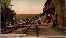 View Of The Erie RR Depot At Cochecton NY Train Station Railroad New York Y14 picture