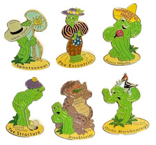 Odyssey of the Mind Arizona AZ Rare Vintage Cactus Problem 6-Pin Set OM OOTM picture