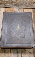 Vintage 1942 Holy Bible Red Letter Masonic Edition Cyclopedic Indexed Softbound picture
