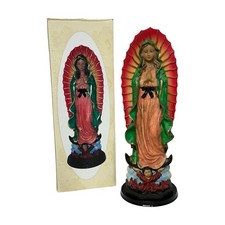 Our Lady of Guadalupe Statue 12 Inch Resin Virgen de Guadalupe Estatua NIB picture