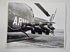 Bell YUH-1D Huey French SS-11 Missile Test 1963 Vintage 8x10 Factory Photo picture