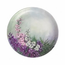 Antique Hutschenreuther Selb Bavaria Hand Painted Floral Porcelain Plate 9” picture