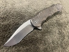 Matt Cucchiara Custom Carved Flipper VG10 Steel - NEW picture