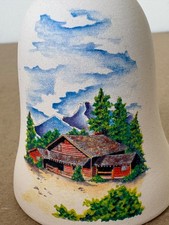 Vintage Ponderosa Ranch Lake Tahoe Souvenir Bonanza TV Christmas Ornament Bell picture