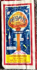 vintage class 3 icc atomic firecracker label 1-1/2
