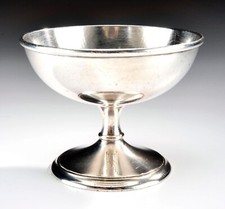 Vintage Art Deco 1929 Ice Cream Dish-Zeppelin Date Rare - Gorham Silver Soldered picture