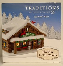 DEPT 56 TRADITIONS “HOLIDAY IN THE WOODS BUCK’S GENERAL STORE” 4049548 - NEW picture