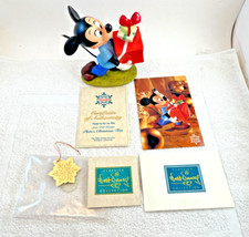 1995 Disney WDCC Presents For My Pals Mickey Mouse Plutos Xmas MIB COA Retired picture