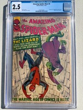 Amazing Spider-Man 6 1963 Marvel Comics CGC G+ 2.5 Origin & 1st App Lizard picture