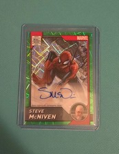 Topps 2025 Marvel Chrome Spider-Man AA-SM Steve McNiven AUTO 52/99 - Green picture