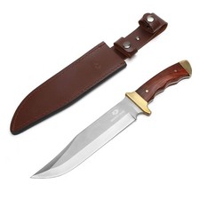 14-inch Bowie Knife, Wood Handle, Hunting Knife picture