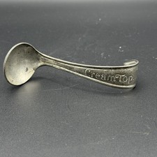 Antique Vintage Cream Top Spoon 1920s Cream Spoon Ladle Dairy Advert 4