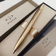 Good Parker IM Series Ballpoint Pen Gold Color With 0.5mm Fine Black Ink No Box picture