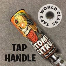nice SHORTY New Belgium ATOMIC CITRUS BLOOD ORANGE TAP HANDLE MARKER 3.75in picture