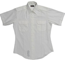 NWT MENS 15.5 (Medium) ARMY SERVICE UNIFORM Short Sleeve ASU Dress White Shirt picture