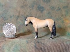Artist Resin Horse Ltd Edition Valiente Andalusian Stallion Micro Model Horse picture