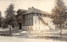 H55/ Steamboat Springs Colorado RPPC Postcard 1924 Grade School Building  86 picture