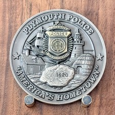 Plymouth Police Detective Division America's Hometown Challenge Coin  M#33 picture