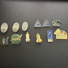Lot Of 12 NASA Space Theme Lapel Hat Pins Orion Ares STS picture