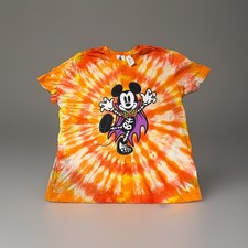Disneyland 2025 Halloween Short Sleeve T-Shirt Orange Adult XL FAST SHIPPING  picture