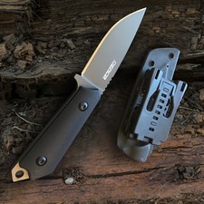 Oerla Field Knife Fixed Blade Fine Edge Blade with G10 Handle and Kydex Sheath picture