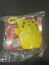 vintage nostalgic 2000 pikachu plush keychain clip original packaging  picture