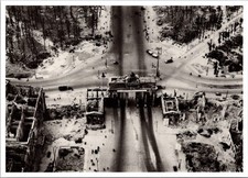Brandenburg Gate Berlin 1945 Aerial View Ruins Pariser Platz Vintage Postcard picture