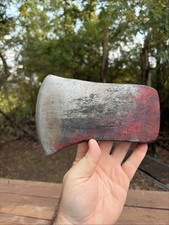 Vtg Unmarked True Temper Michigan Pattern Axe Head 3Lb 7oz Camping Bushcraft picture