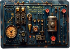 Steampunk Mechanical Panel Design Tin Metal Signs Home Décor Vintage Retro Wall picture