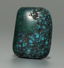 Tibetan 18th Century Old Noble Buddhist Jewelry Gem Turquoise Mala Bead Amulet picture